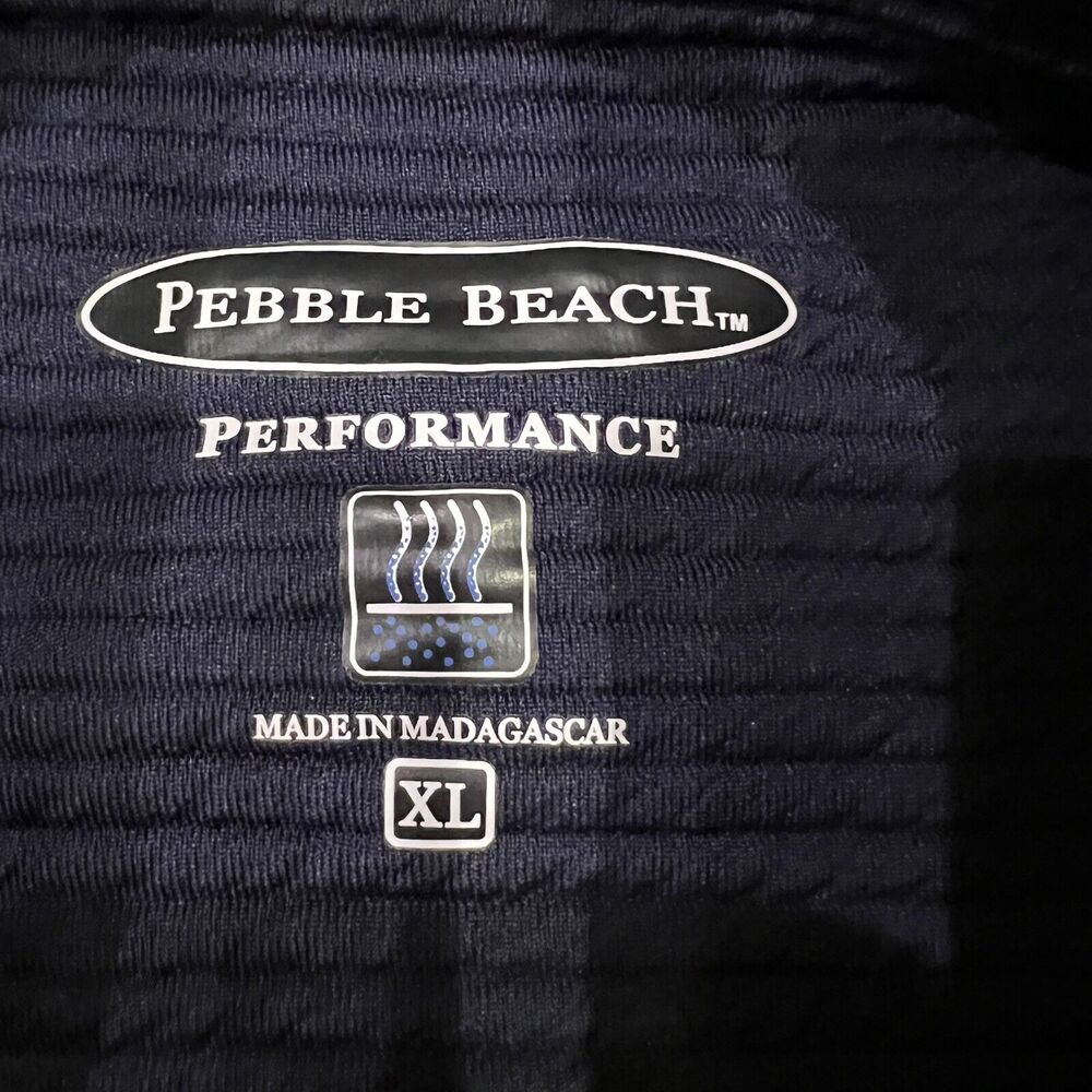 NWT Pebble Beach 1/4 Zip Golf Pullover Size XL Blue Men Breathable - Picture 7 of 14